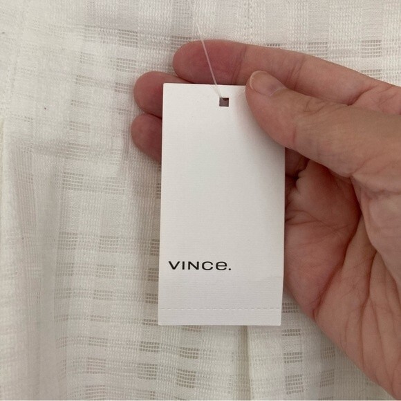 Vince Women’s cotton preppy white pleated skirt size 12. New with tags! 😍 - Picture 6 of 11